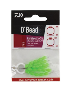 Daiwa D' Bead Oval Soft Green Phospho S/M
